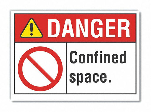 Danger Sign 7 inx10 in Non-PVC Polymer