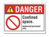 Danger Sign 10inx14in Non-PVC Polymer