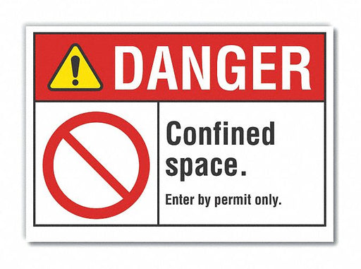 Danger Sign 7 inx10 in Non-PVC Polymer