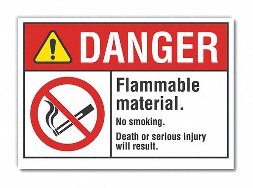 Danger Sign 10inx14in Non-PVC Polymer