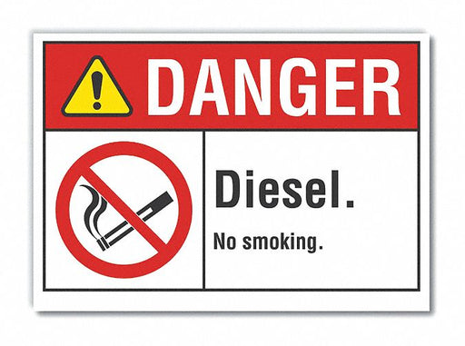 Danger Sign 7 inx10 in Non-PVC Polymer