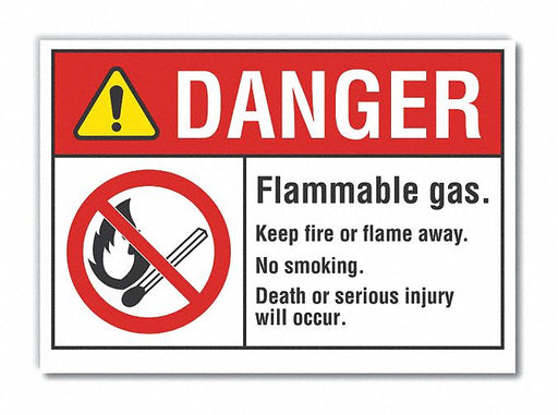 Danger Sign 7 inx10 in Non-PVC Polymer