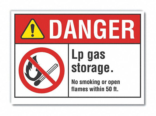 Danger Sign 7 inx10 in Non-PVC Polymer