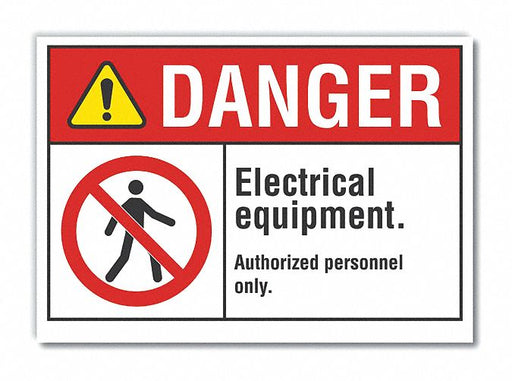 Danger Sign 10inx14in Non-PVC Polymer