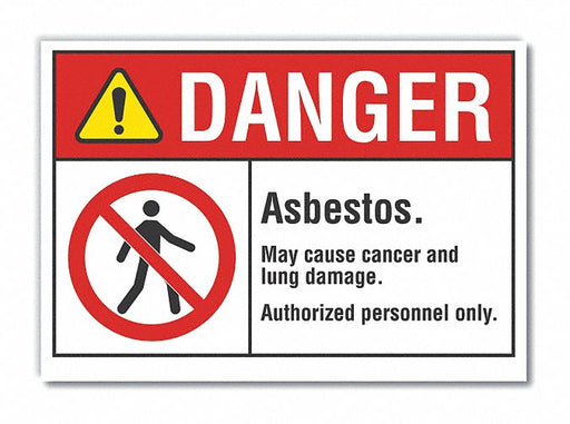 Danger Sign 7 inx10 in Non-PVC Polymer