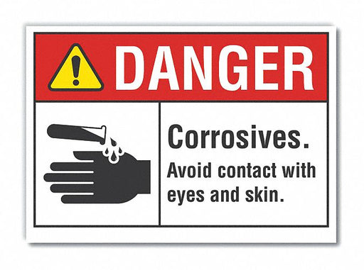 Danger Sign 7 in x 10 in Non-PVC Polymer