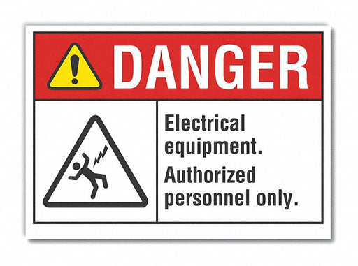 Danger Sign 7 inx10 in Non-PVC Polymer