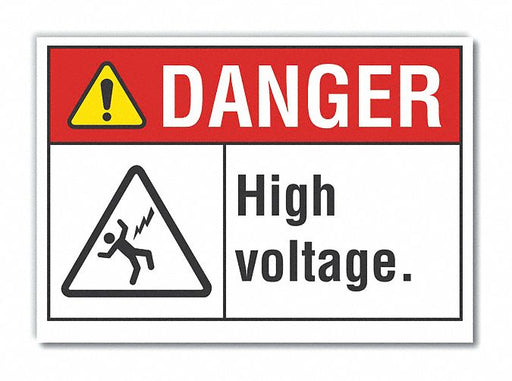 Danger Sign 7 inx10 in Non-PVC Polymer