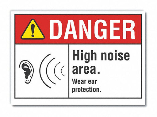 Danger Sign 7 in x 10 in Non-PVC Polymer