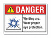 Danger Sign 10in x 14in Non-PVC Polymer
