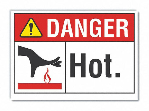 Danger Sign 10in x 14in Non-PVC Polymer