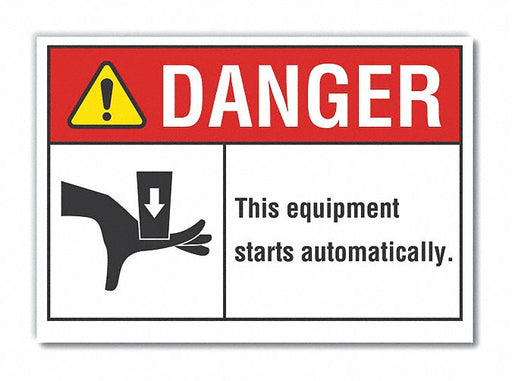 Danger Sign 7 inx10 in Non-PVC Polymer