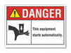 Mach Operation Danger RflctvLbl 3.5x5in