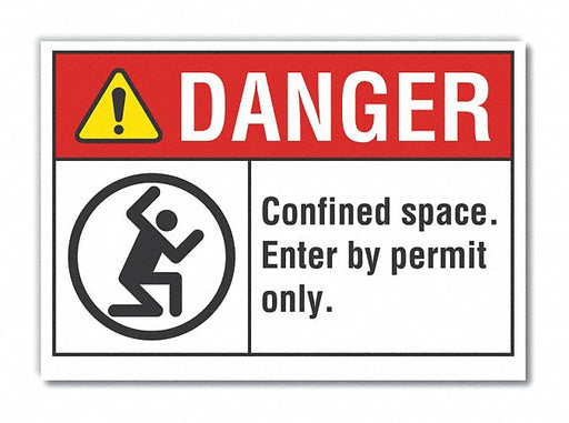 Danger Sign 7 inx10 in Non-PVC Polymer