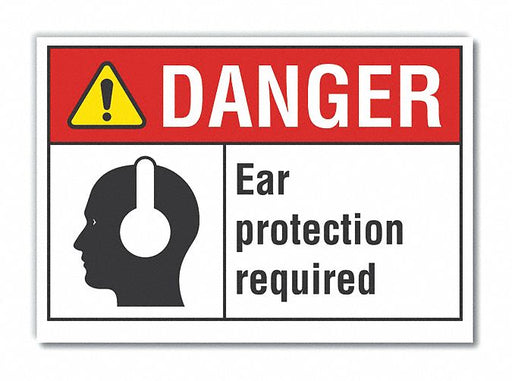 Danger Sign 7 inx10 in Non-PVC Polymer