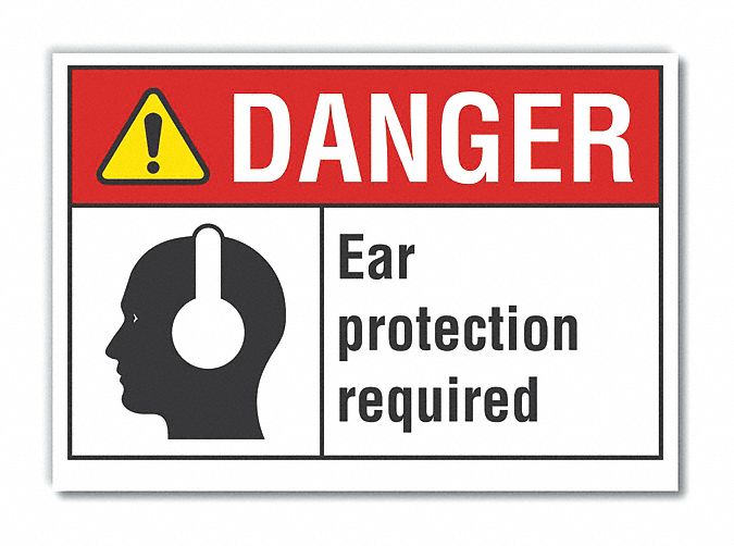 Danger Sign 7 inx10 in Non-PVC Polymer