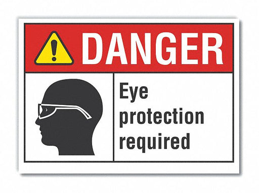 Danger Sign 10in x 14in Non-PVC Polymer