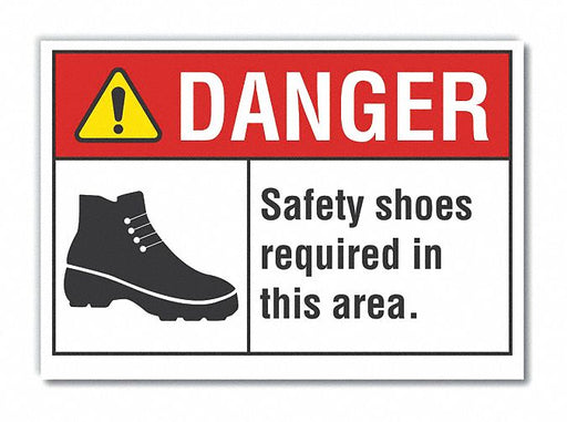 Danger Sign 7 in x 10 in Non-PVC Polymer