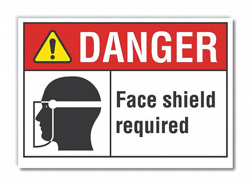 Danger Sign 7 inx10 in Non-PVC Polymer