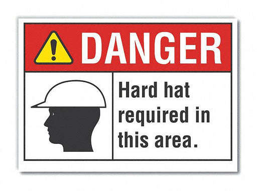 Danger Sign 10in x 14in Non-PVC Polymer