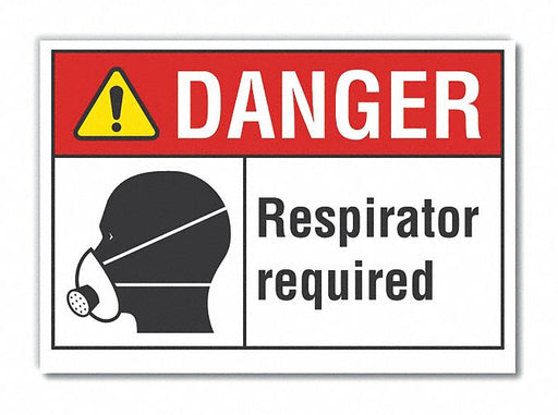 Danger Sign 7 in x 10 in Non-PVC Polymer