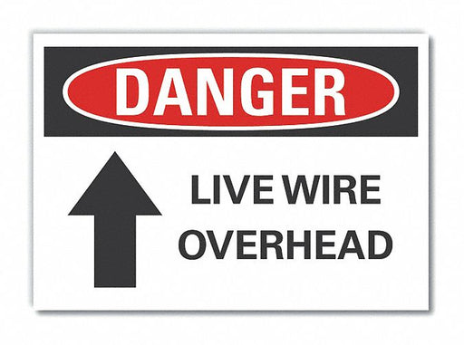 Danger Sign 10in x 14in Non-PVC Polymer