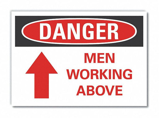 Danger Sign 7 in x 10 in Non-PVC Polymer