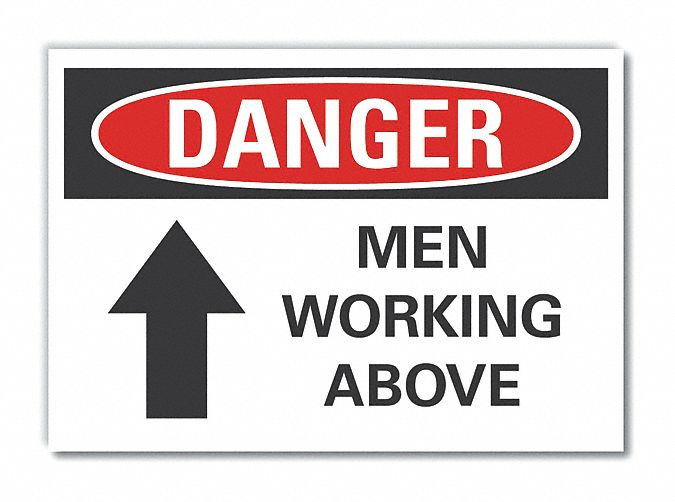 Danger Sign 10in x 14in Non-PVC Polymer
