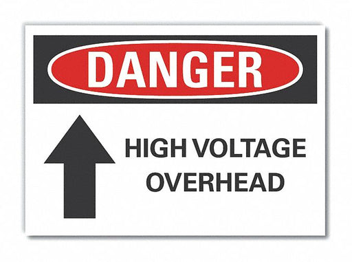 Danger Sign 7 inx10 in Non-PVC Polymer