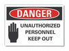 Auth Person Rflct Label 10 in x 14 in