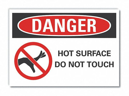 Danger Sign 7 inx10 in Non-PVC Polymer