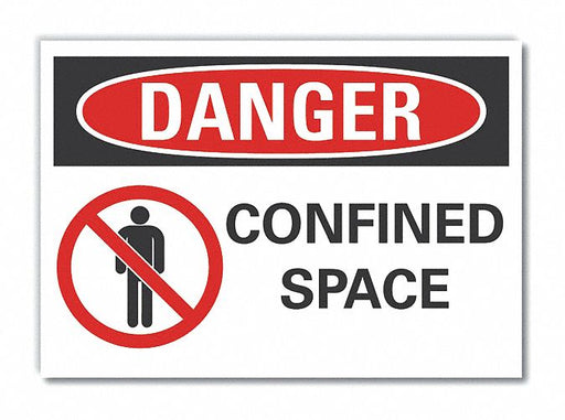 Danger Sign 7 inx10 in Non-PVC Polymer