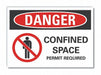 Danger Sign 10inx14in Non-PVC Polymer