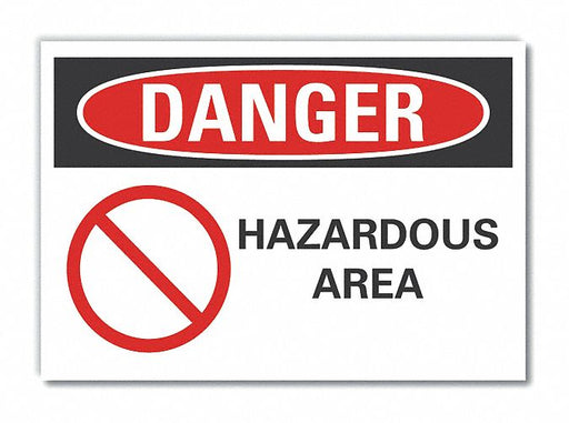 Danger Sign 10inx14in Non-PVC Polymer