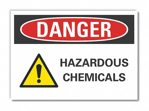 Danger Sign 10in x 14in Non-PVC Polymer