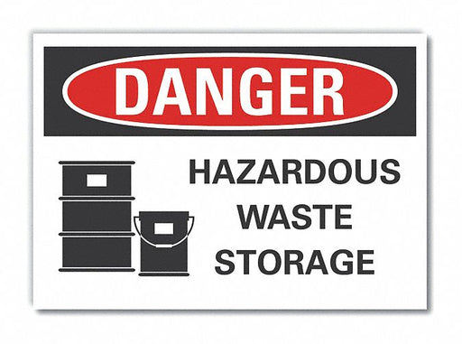 Danger Sign 7 inx10 in Non-PVC Polymer