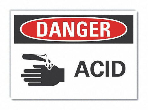 Danger Sign 7 in x 10 in Non-PVC Polymer