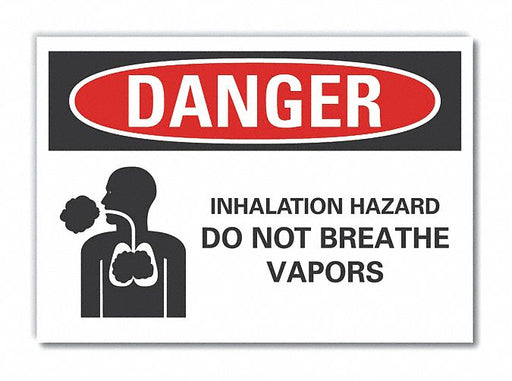 Danger Sign 10in x 14in Non-PVC Polymer
