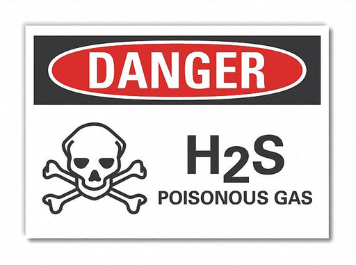Danger Sign 7 in x 10 in Non-PVC Polymer