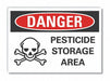 Pesticide Danger Lbl 10x14in Polyester
