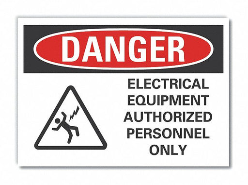 Danger Sign 10inx14in Non-PVC Polymer