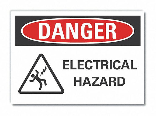 Danger Sign 7 inx10 in Non-PVC Polymer