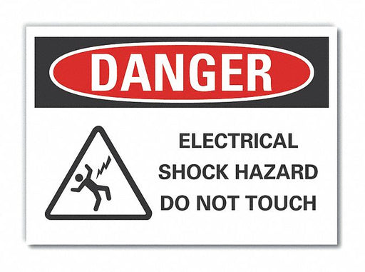Danger Sign 7 inx10 in Non-PVC Polymer