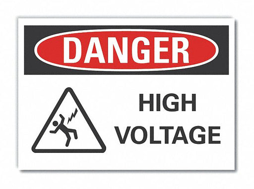 Danger Sign 7 inx10 in Non-PVC Polymer