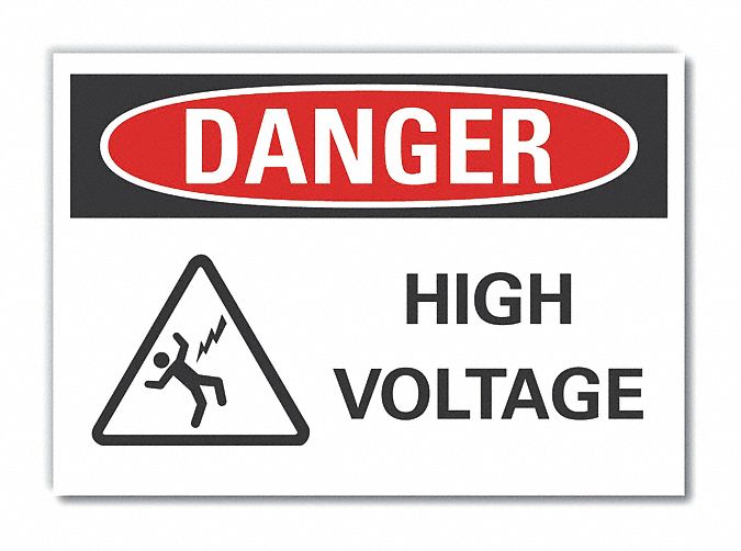 Danger Sign 10inx14in Non-PVC Polymer