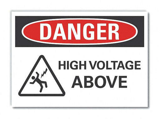 Danger Sign 7 in x 10 in Non-PVC Polymer