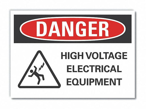 Danger Sign 7 inx10 in Non-PVC Polymer