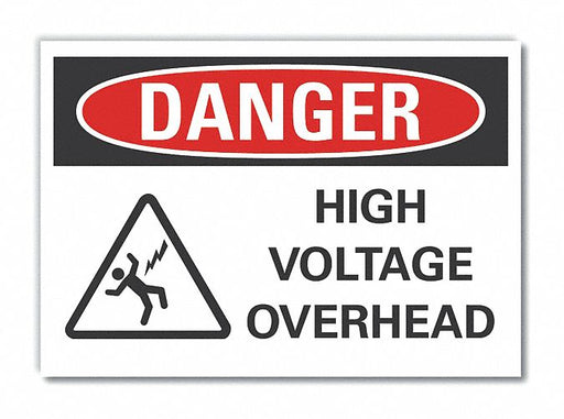 Danger Sign 7 inx10 in Non-PVC Polymer