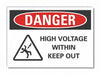 Danger Sign 10inx14in Non-PVC Polymer