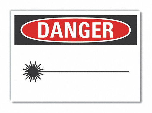 Danger Sign 7 in x 10 in Non-PVC Polymer